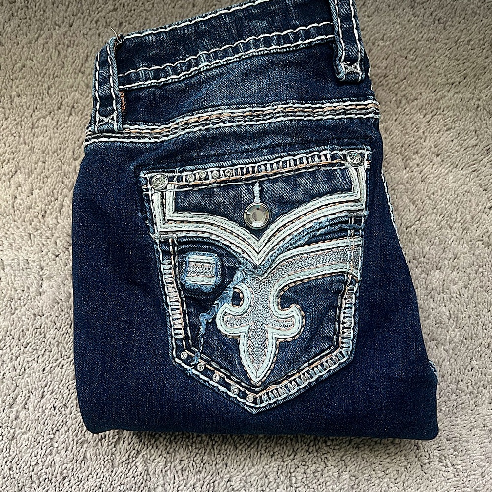 Rock revival low rise bootcut jeans